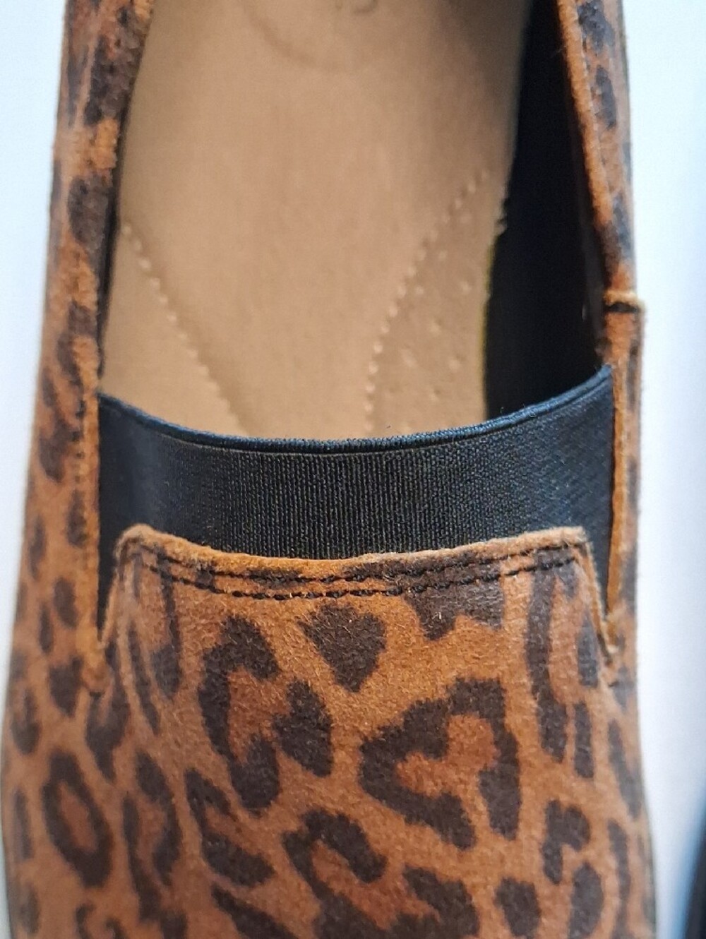 Clarks Leopard-Print Slip-On Flats in Brown and Black - Picture 8 of 8